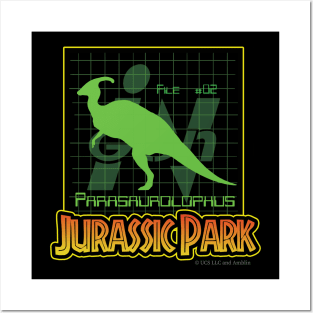 Ingen Files #2 (Parasaurolophus) - Jurassic Park Posters and Art